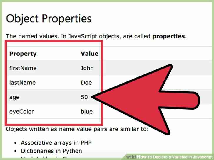 Image intitulée Déclarer une Variable en Javascript à l